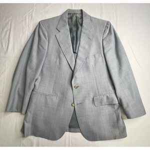 Morville Mens Gray Wool Blazer Sport Coat Jacket Size 41 Short Career‎